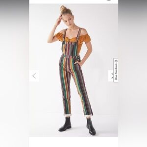 NWT Urban Outfitters Multicolor Striped Jumpsuit/Overalls